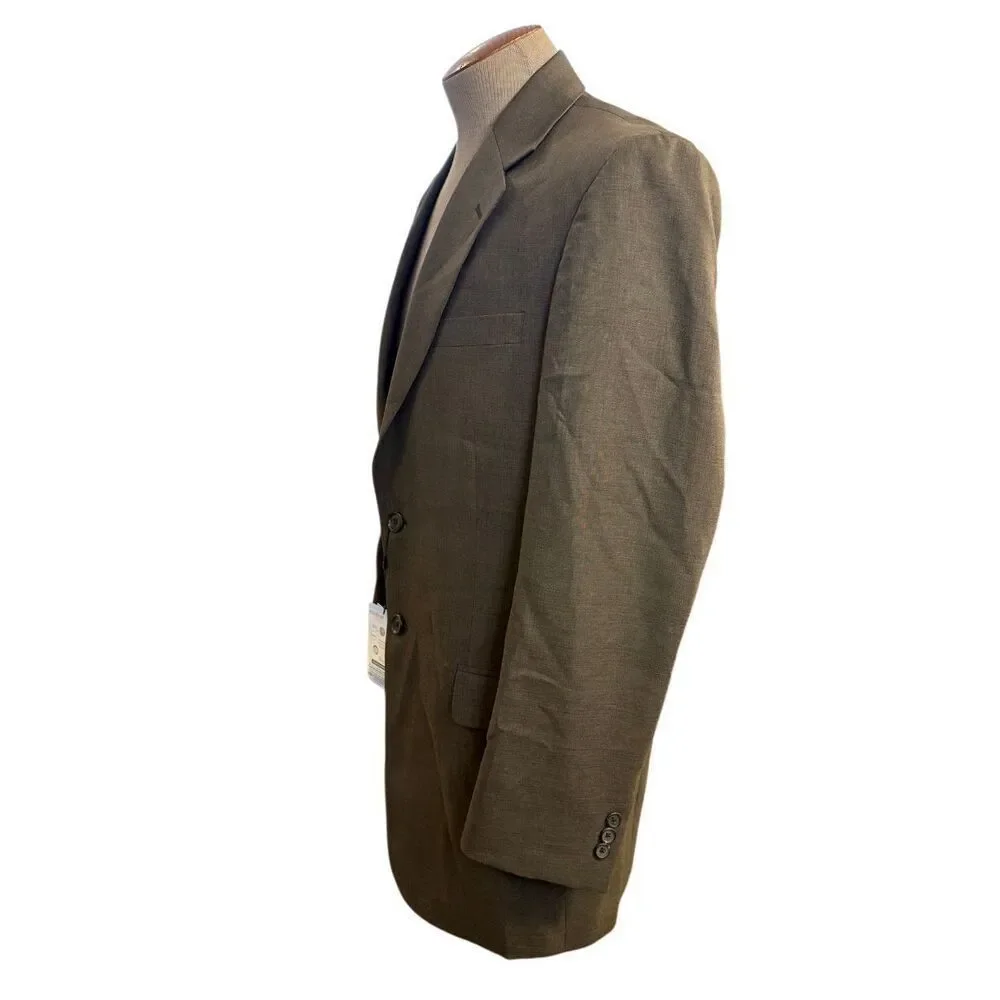 NWT Doc & Amelia Aerocool Blazer Sports Coat Sz. 40 Recycled Sustainable Brown T